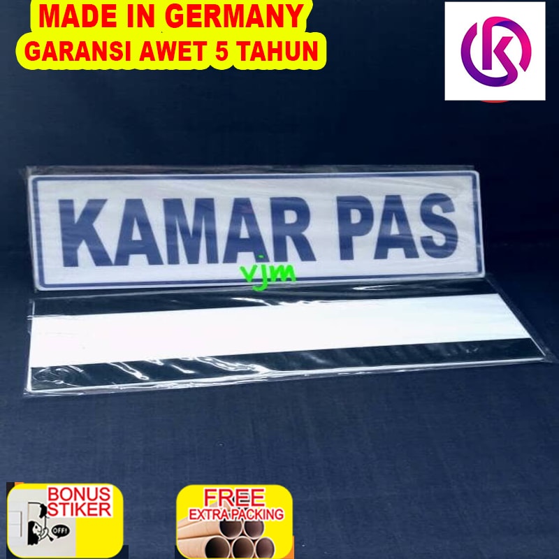 

Grosir Plat Acrylic KAMAR PAS 29x10