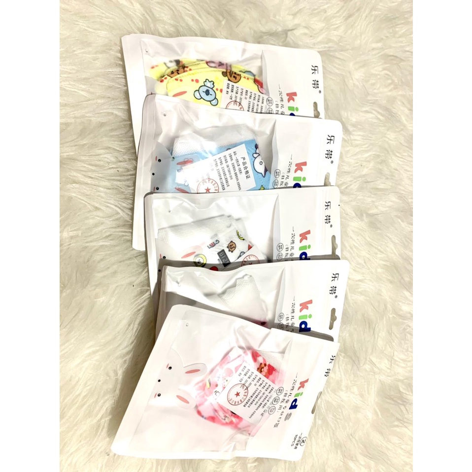 Masker Duckbill BTS Anak BT21 Kemasan Pack isi 10