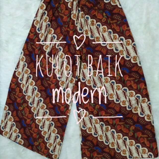 Kulot batik lurik modern
