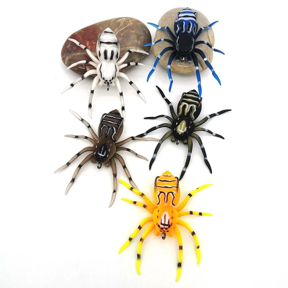 TOP Spider Umpan Lembut Gaya Baru Tahan Lama Buatan Portabel 4.7cm 6g Desain Realistis Umpan Bass
