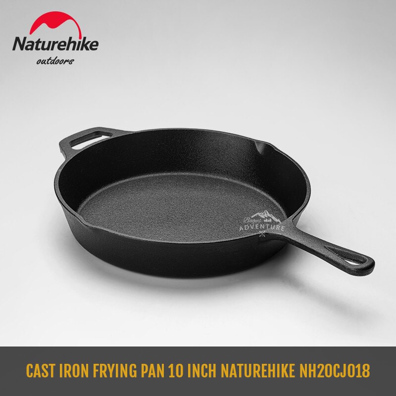 Cast Iron Frying Pan 10 Inch Naturehike NH20CJ018 Wajan Camping