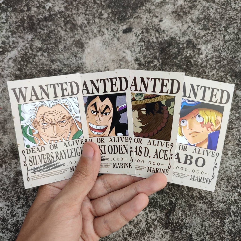 Pola Deco Mini Poster Anime One Piece - Mugiwara Yonkou Shichibukai Luffy Zoro Sanji Chopper Robin Nami Shanks Roger Kaido Shirohige-2