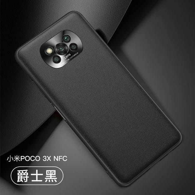 POCO X3 GT / POCO X3 PRO / X3 NFC SOFT CASE LEATHER LUXURY METAL CAMERA PROTECT