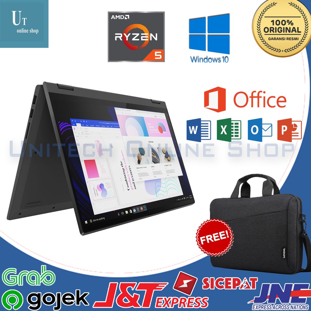 LENOVO FLEX 5 RYZEN 5-5500U 8GB SSD 512GB 14" IPS TOUCHSCREEN W10+OHS