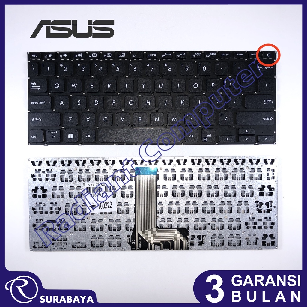 Keyboard Asus Vivobook A412 A412D A412F A412U A416 A416E A416J A416M