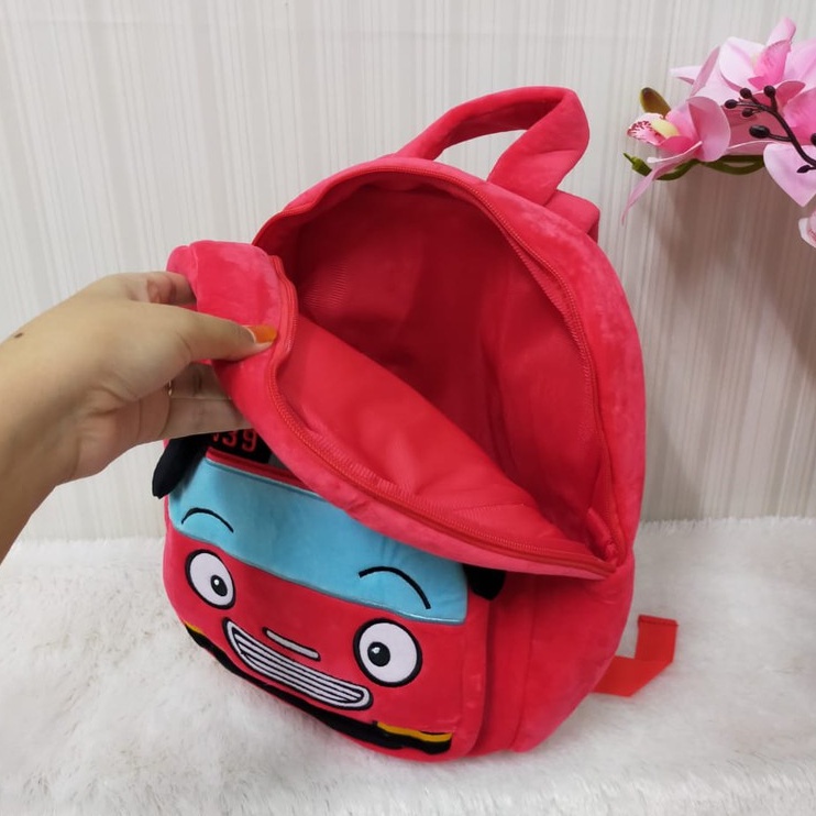 Tas Ransel Tayo Merah Gani Size L/Backpack Anak Tk SD/Tas Karakter/Kado Tas Anak