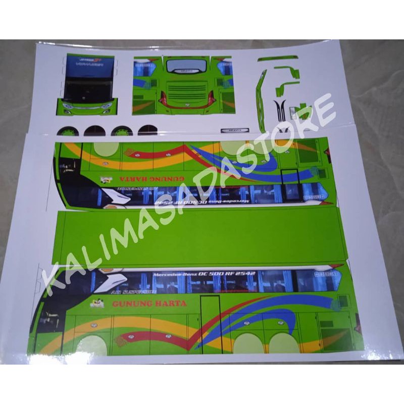 Pola Papercraft Bus Skala 1:30