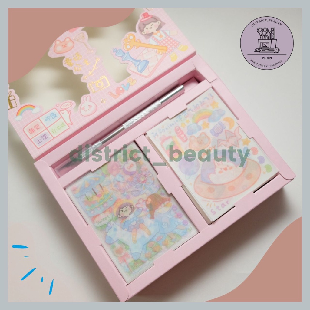 

SET STIKER FREE PISAU UKIR STIKER GLOSSY DEKOR PHOTOCARD DEKORASI MEJA BELAJAR STICKER LUCU