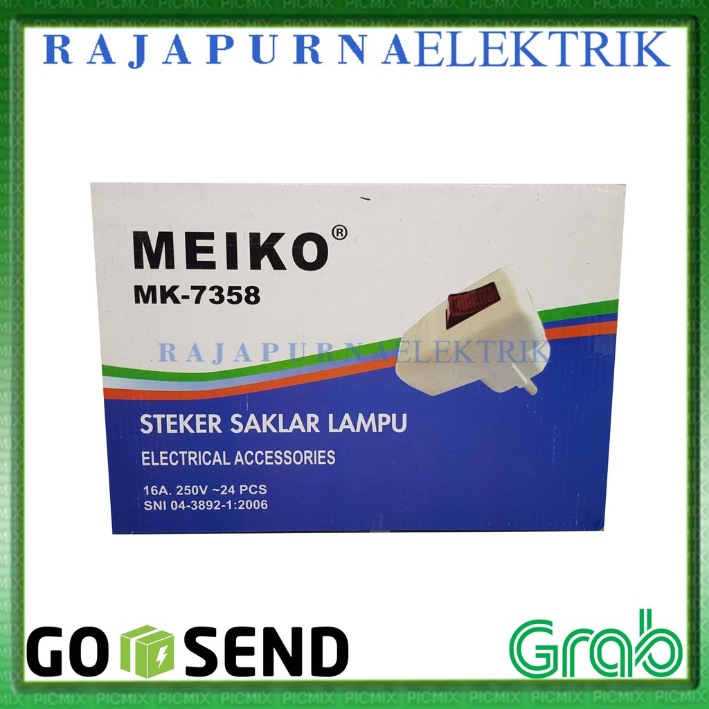 Steker Saklar Lampu arde MEIKO SNI