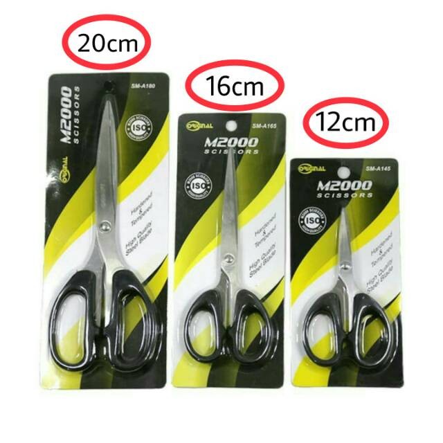 

1 Box Gunting M2000 Isi 12 Gunting Banyak Ukuiran Murah Tajam Grosir Gunting