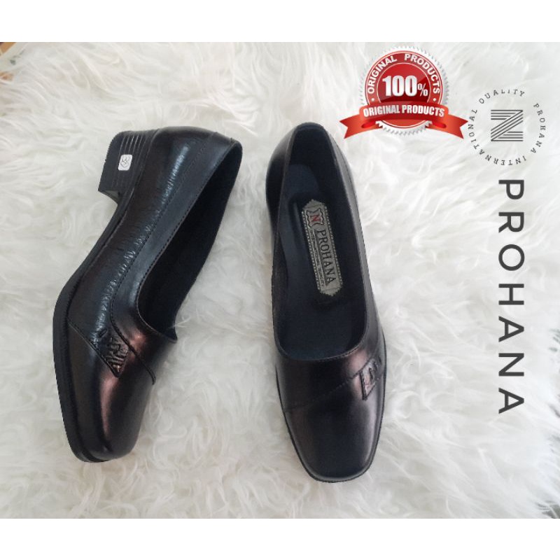 PROHANA /Sepatu Pantofel Heels Pantopel Wanita 3cm / Sepatu Kerja Wanita kulit sapi asli