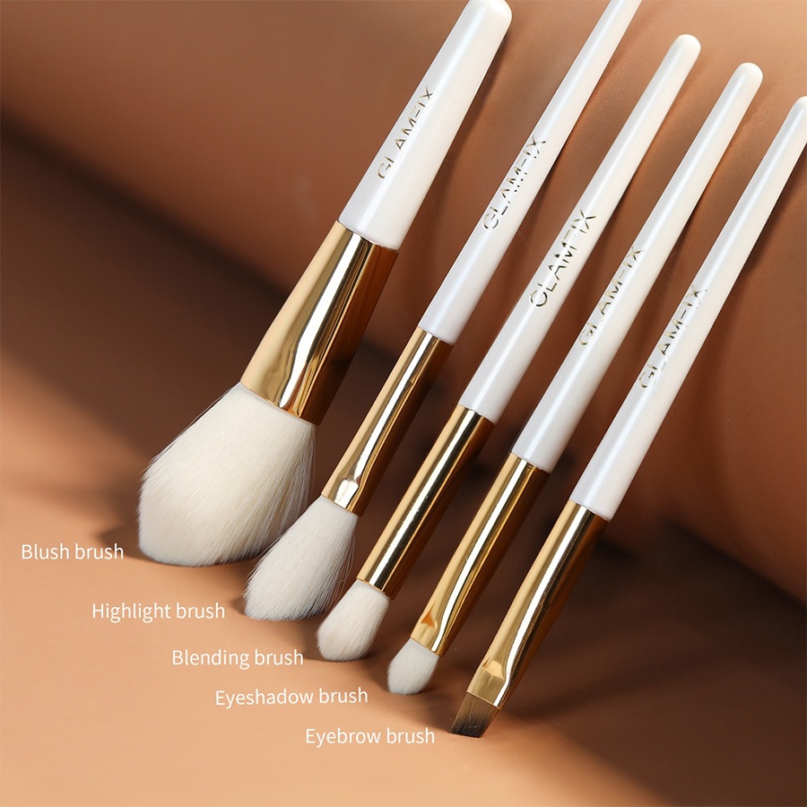 ❤ BELIA ❤ GLAMFIX Pro Limited Brush Set 5pcs | Exclusive Face Brush Set 3 Pcs | Exclusive Contour Brush Set 3 Pcs | FREE POUCH | GLAM FIX Alat Kecantikan Makeup