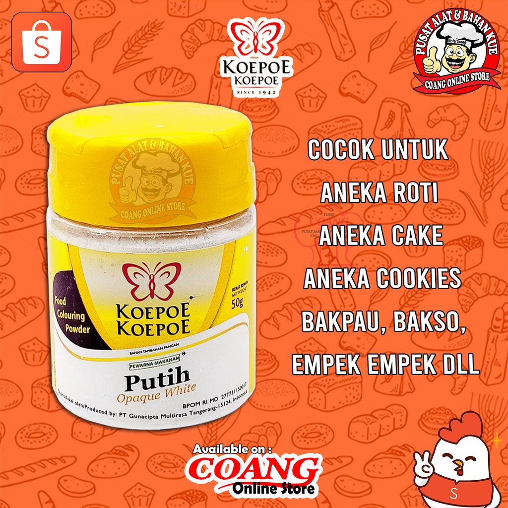 

KOEPOE KOEPOE PEMUTIH 50 GR - FOOD COLOURING POWDER