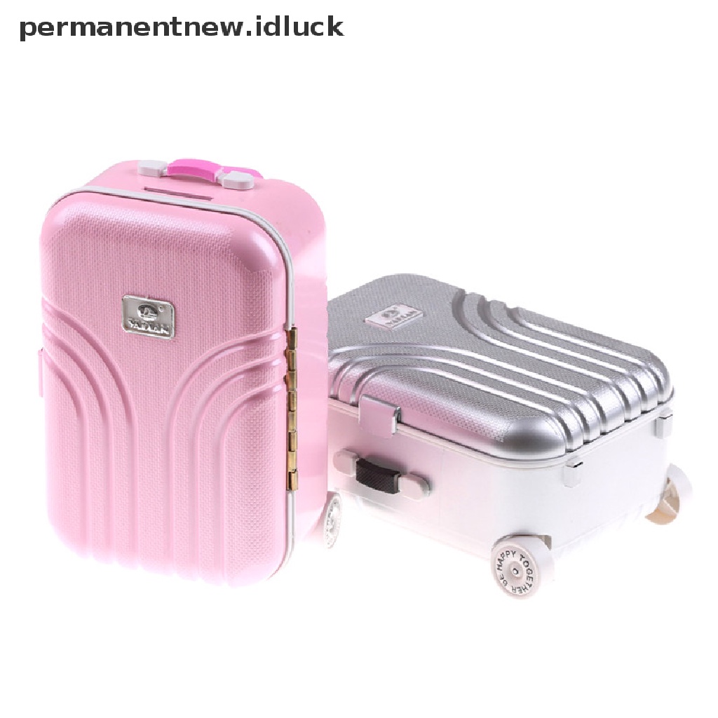 Luckypermanent Mainan Koper Travel Untuk Boneka American Girl 18 Inci