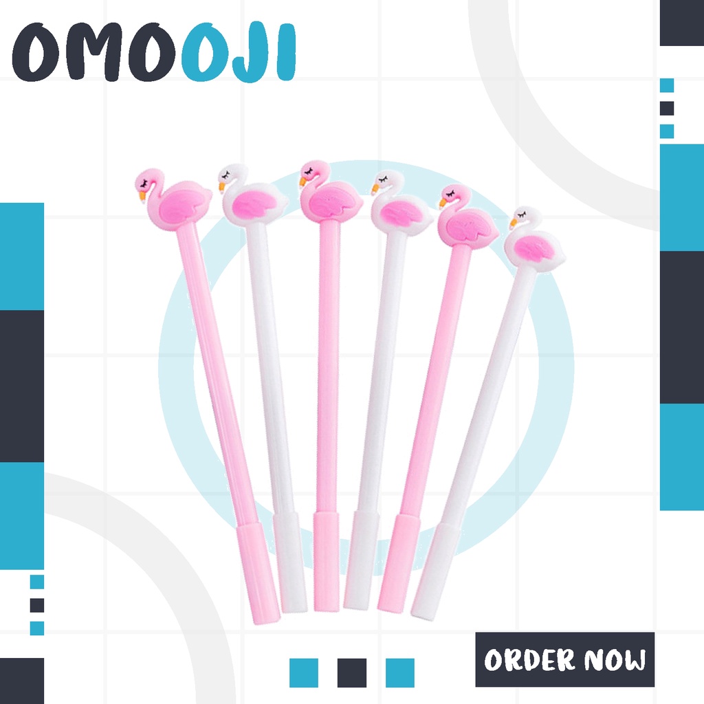 

Omooji - Pena Karakter Flaminggo Lucu Pulpen Flamingo Stationary Import R206