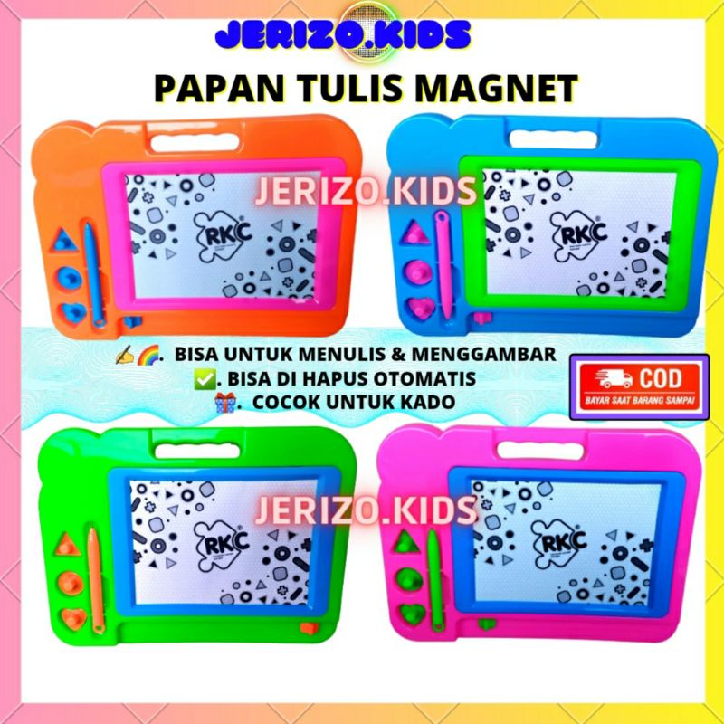 Mainan Maenan Edukasi Anak Pintar Papan Tulis Magnet Magnetik Modern Alat Bantu Belajar Menulis Meng