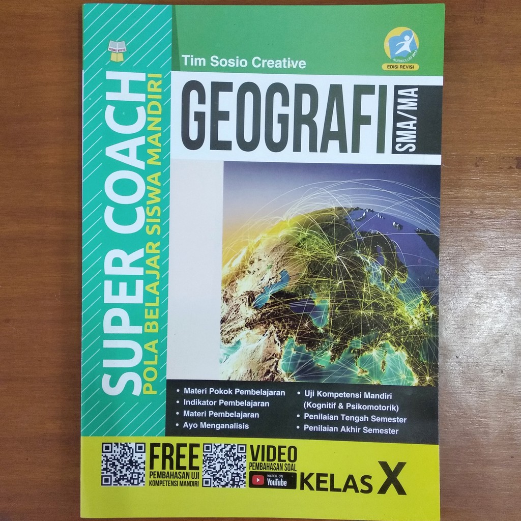 

Buku Super Coach Geografi SMA Kelas X Kurikulum 2013 Revisi