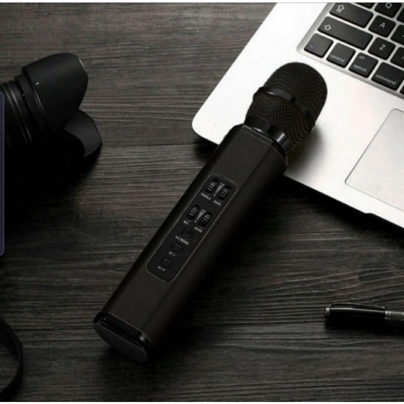 PROMO TERBARU Mic K6, Mic Wireless Bluetooth Karaoke Player K6, Microphone Speaker KTV Efek