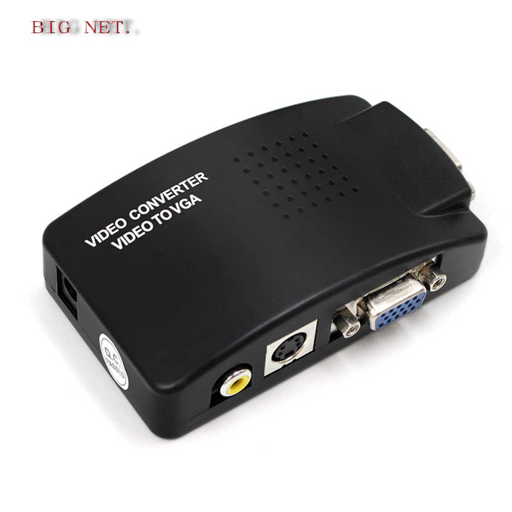 VIDEO and S-VIDEO to VGA Converter adapter(VIDEO Input to VGA output)