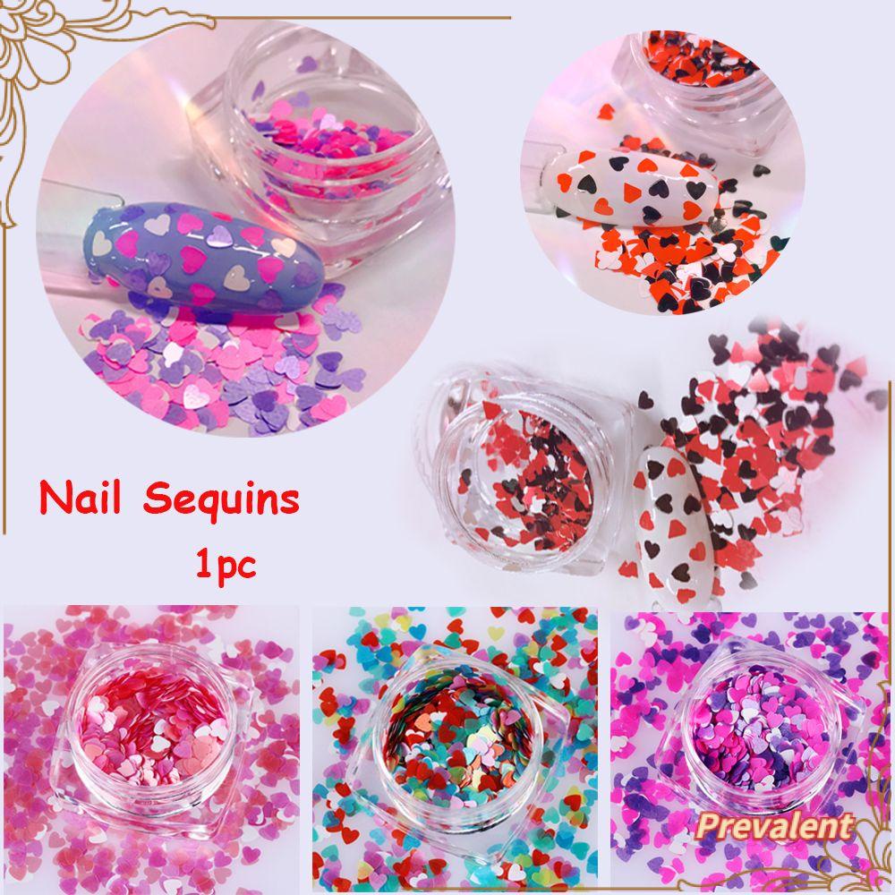 Stiker Sequin Glitter Warna Campur Untuk Dekorasi Manicure