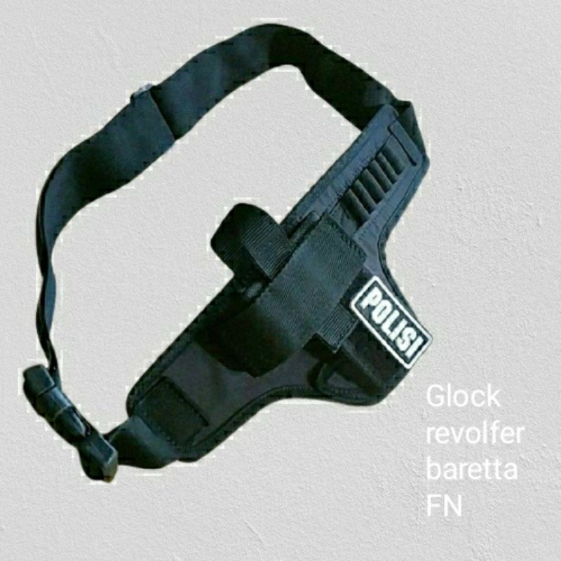 holster pinggang+ velcro perekat