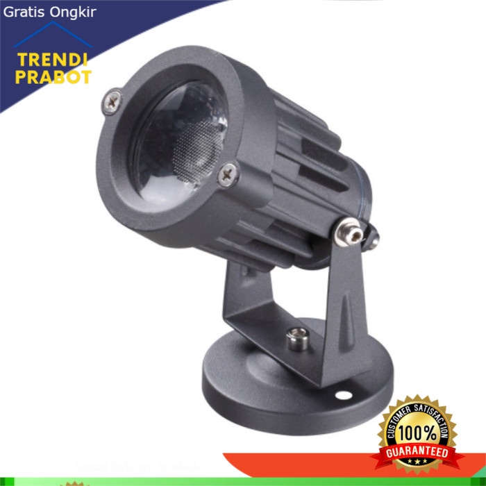 Lampu Sorot Lampu Taman Krisbow Lampu Outdoor Single 7w 6500k - Cool Daylight