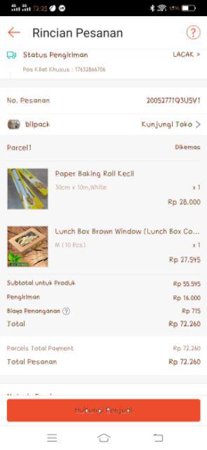 Lunch Box Brown Window (lunch Box Cokelat Jendela)