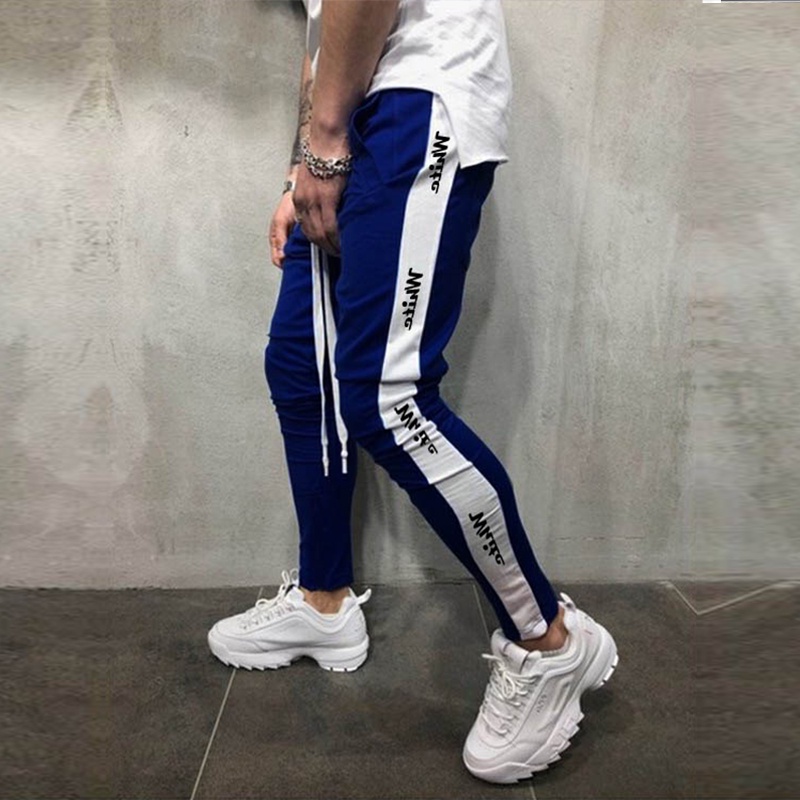 Lilipop.id Celana Joger Pria White Training Jogger Panjang Cargo Olahraga Pants Yoga Gym