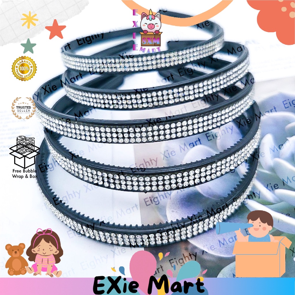 BANDANA BLINK LOOK LIKE A DIAMOND ZIRKON PERMATA 3 - BANDO KOREA 3 MATA PERMATA / BANDANA DIAMOND