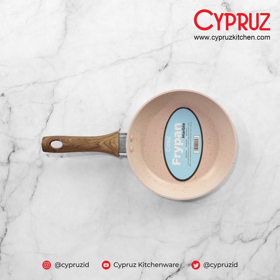 Cypruz Fry Pan FP-0692 Frypan Gagang Kayu 16cm