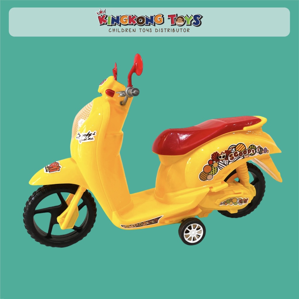 MAINAN MOTOR SCOOPY PLASTIK 35 CM / MOTOR SCOOPY ANAK MURAH / 08010055