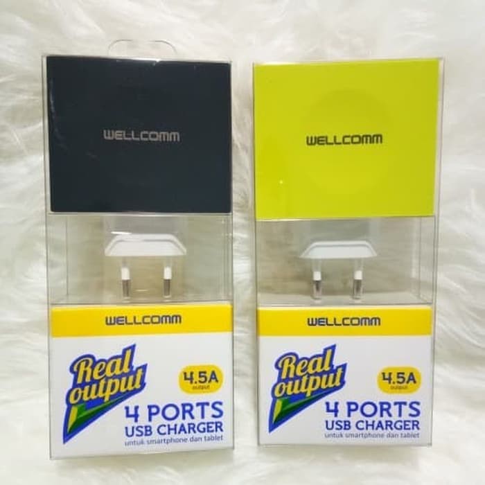 Trevel Charger Wellcomm 4 USB Real Capacity