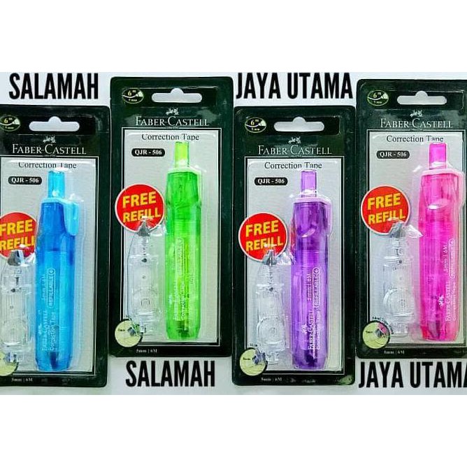 

ILARISl Correction Tape Faber Castell QJR-506 (FREE Refill) ICLQl