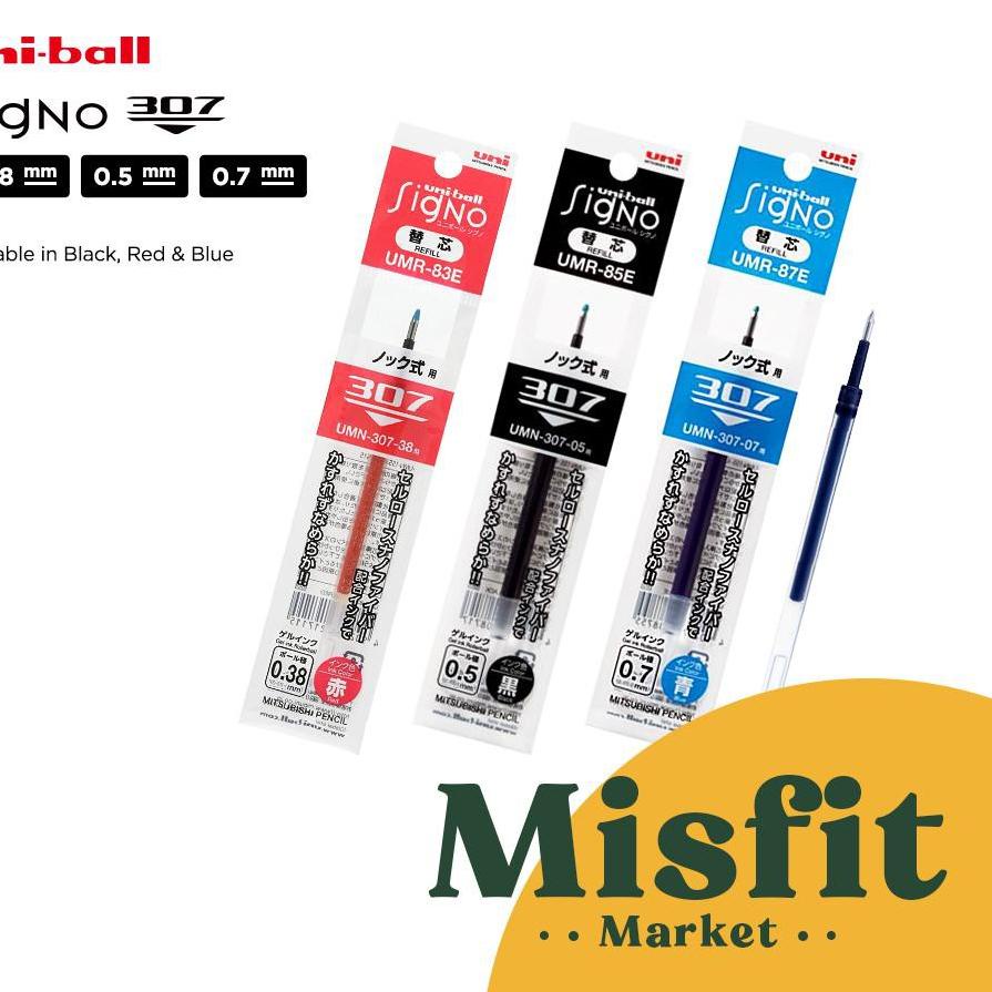 

㊣ Uni Ball UMR-83E REFILL for Signo 307 Gel Pen 0.38 0.5 0.7 mm ||L6KGR Promo