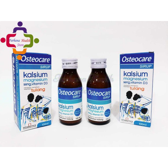 Original Osteocare Syrup 100 ml / Suplemen Kalsium Tulang Anak & Dewasa