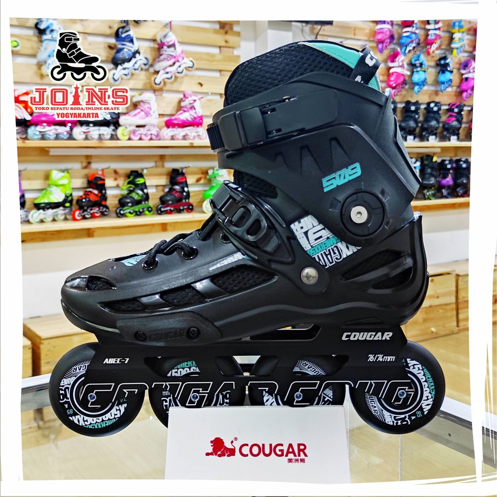 Sepatu Roda Inline Skate Cougar MZS509C Black