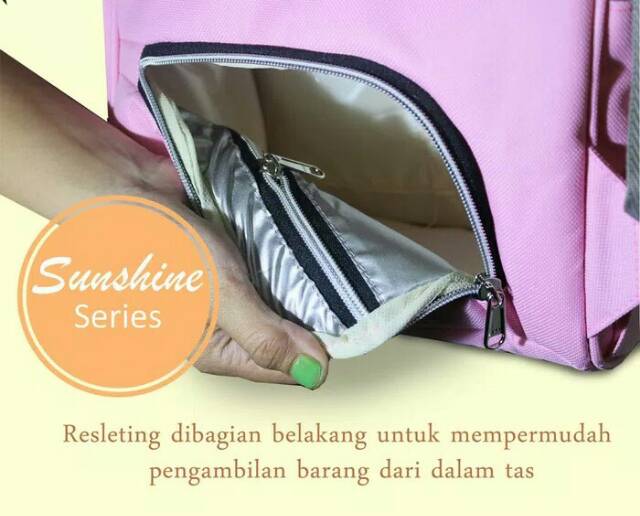 Super Mom Tas Ransel Tas Perlengkapan Bayi Ransel Multifungsi Sunshine Series Medium TMB0003