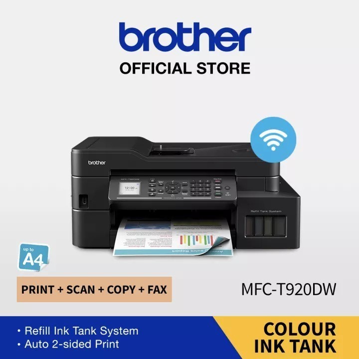 Brother Printer InkTank MFC-T920DW Print Scan Copy Duplex ADF WiFi Fax T920