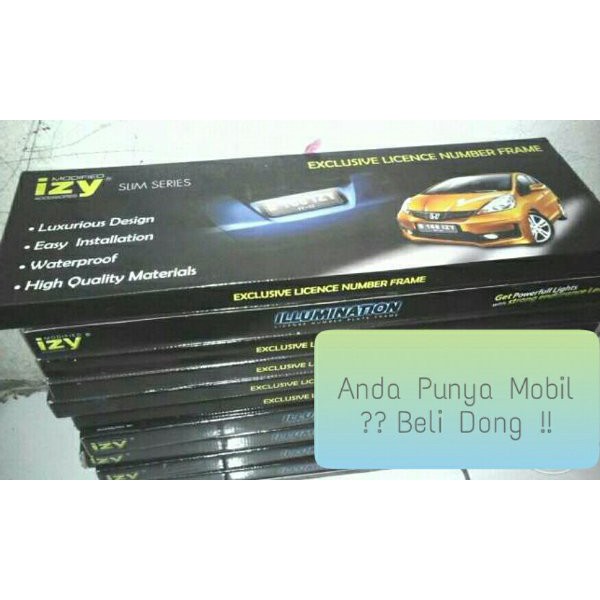 Cover Plat Nomor Mobil Izy Akrilik Non LED