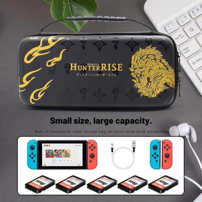 Nintendo Switch Monster Hunter Rise EVA Pouch Bag Carry Case Splatoon 3 Pokemon oled