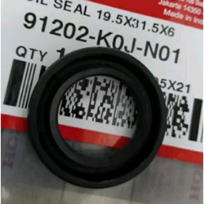 sil seal 19.5 x 31.5 x 6 oil sil kruk as kiri Genio beat led 2020 91202-K0J-N01 ORI AHM