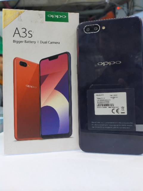 Oppo A3s Ram 3 Rom 32GB ( SECOND )