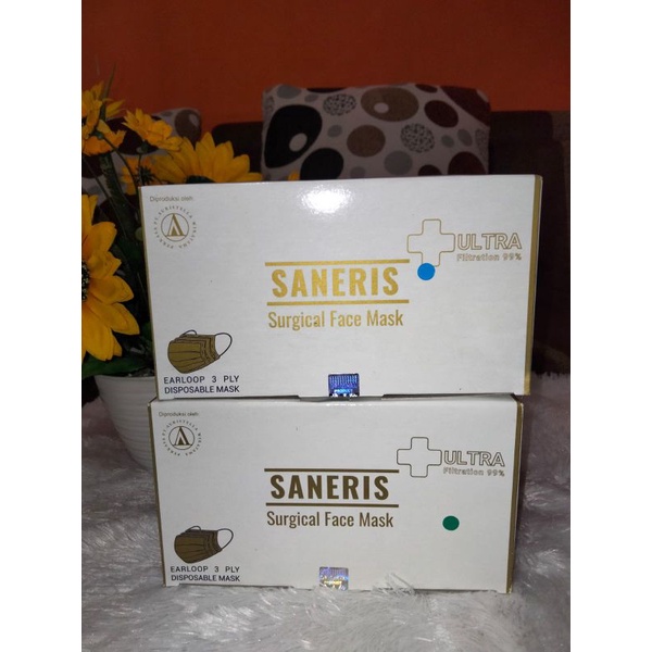 Masker Medis Saneris Earloop 3 ply