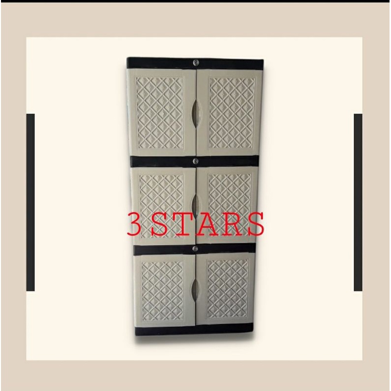 Lemari plastik AQUOSE mini susun 3