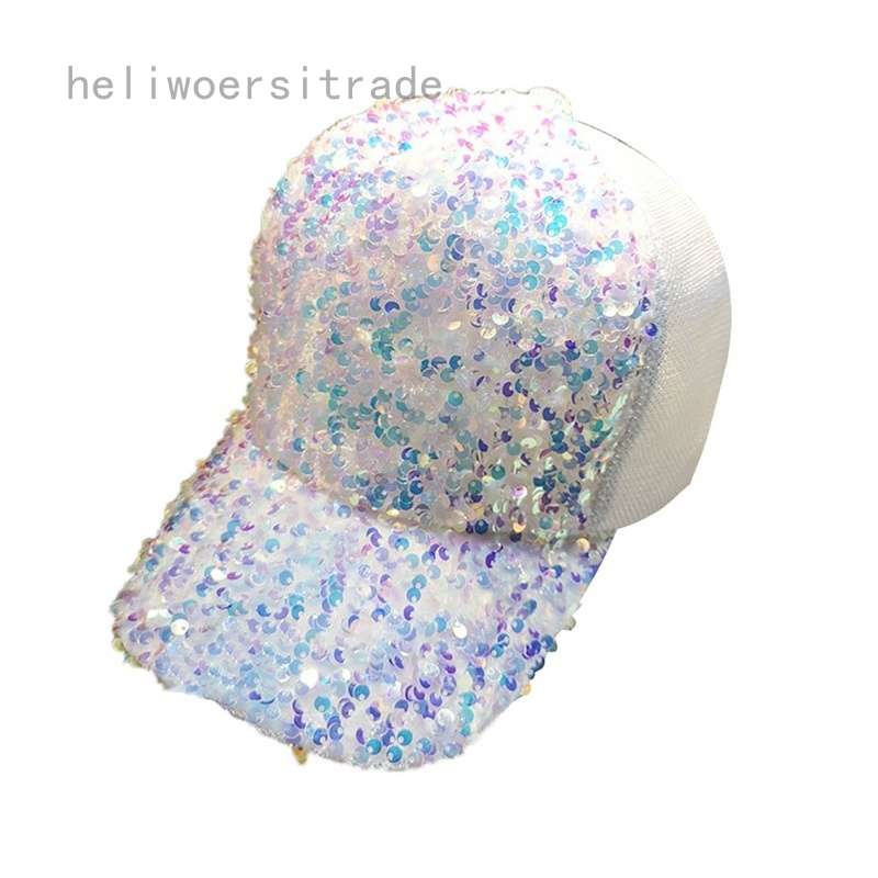 women's sequin baseball cap
