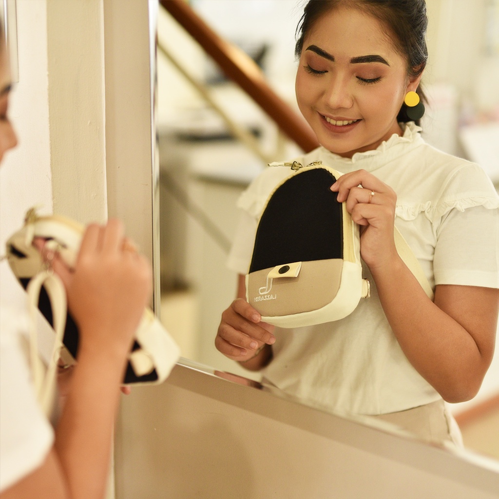 NOON MIDNIGHT |ManNeedMe X LAZZARDI| Tas Handphone Wanita Sling Bag HP ORIGINAL