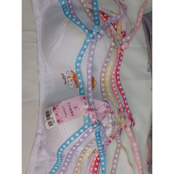 Miniset BRA Remaja Anak Perempuan SD SMP Tali Kecil Size 38 36 34 Kait 2 Bra Pemula Anak Perempuan Katun