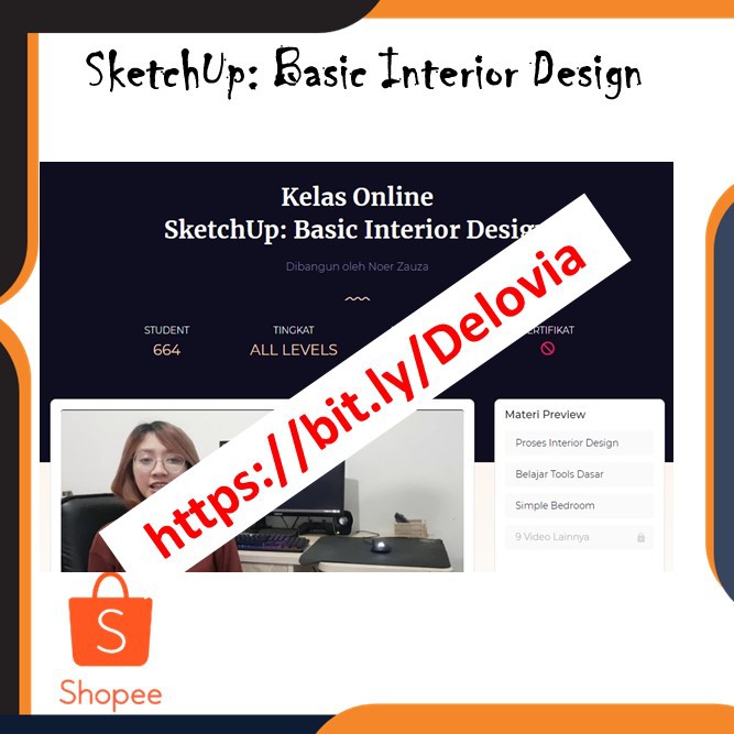 Kelas Online SketchUp: Basic Interior Design