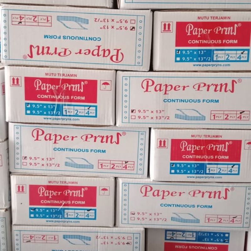 

CONTINUOS FORM PAPERPRYNS 9,5 X 13 4PLY NCR