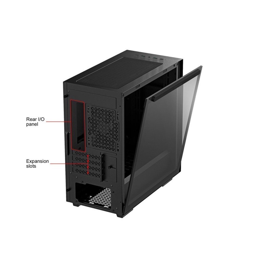 DEEPCOOL MACUBE 110 Black Tempered Glass Micro ATX Mid Tower PC Case